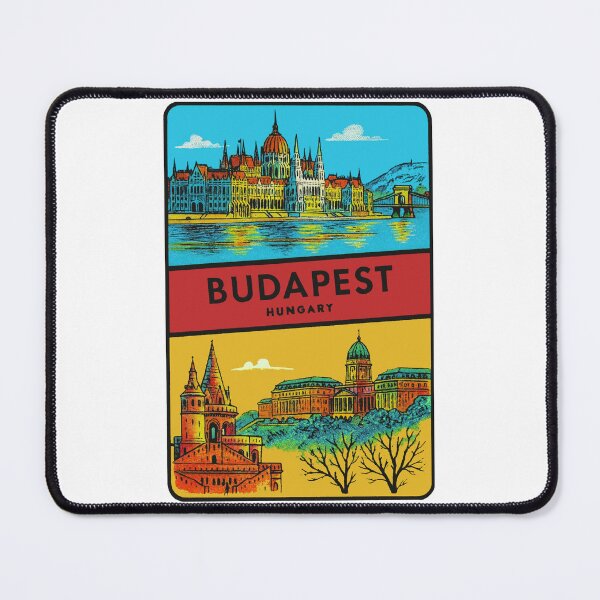 Item preview, Budapest Hungary Vintage Style Decal designed and sold by Decal Mania.