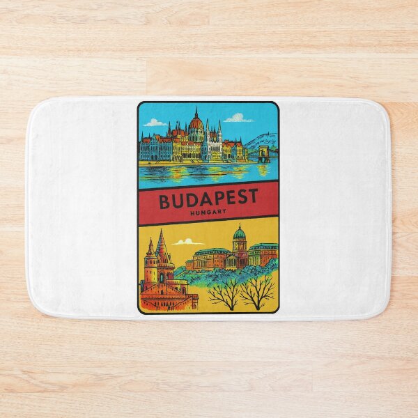 Item preview, Budapest Hungary Vintage Style Decal designed and sold by Decal Mania.