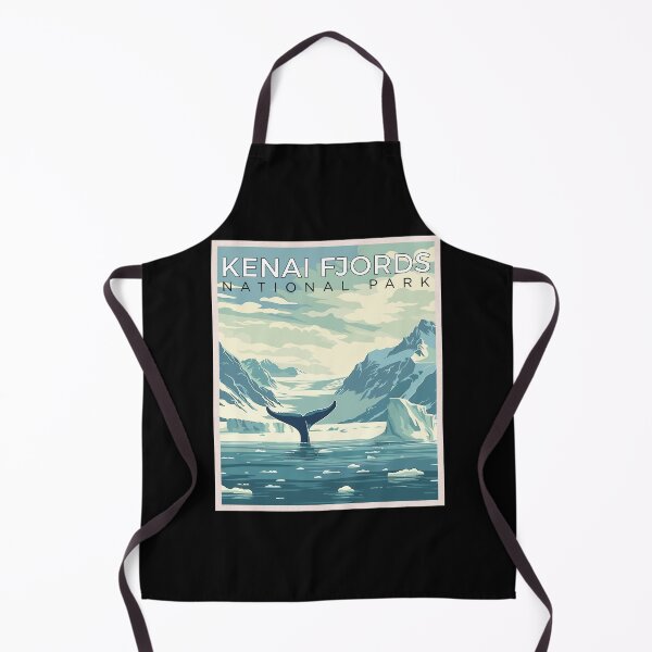 Item preview, Kenai Fjords National Park in Alaska, USA Vintage Art Travel Landscape designed and sold by MaateoDesign.