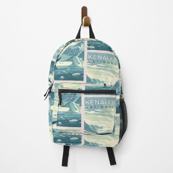 Item preview, Kenai Fjords National Park in Alaska, USA Vintage Art Travel Landscape designed and sold by MaateoDesign.