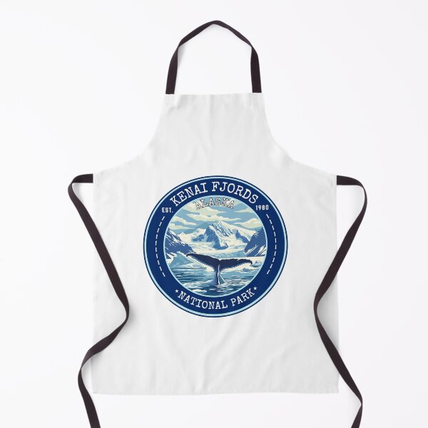 Item preview, Kenai Fjords National Park in Alaska, USA Vintage Travel Art Circle Emblem designed and sold by MaateoDesign.