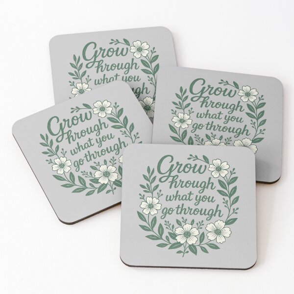 Item preview, Grow Through What You Go Through – Inspirational Growth & Resilience Design designed and sold by AddictiveDesign.