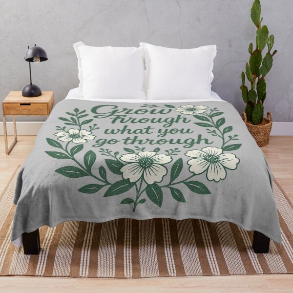 Item preview, Grow Through What You Go Through – Inspirational Growth & Resilience Design designed and sold by AddictiveDesign.