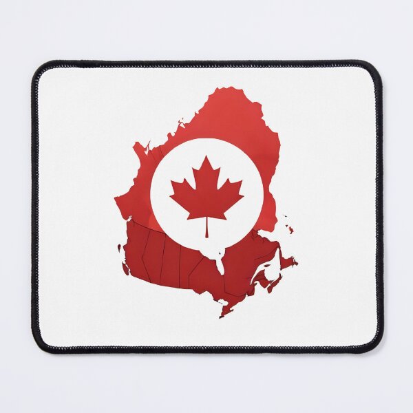 Item preview, Canada Map with Maple Leaf – Modern Red Design designed and sold by RAKO13.