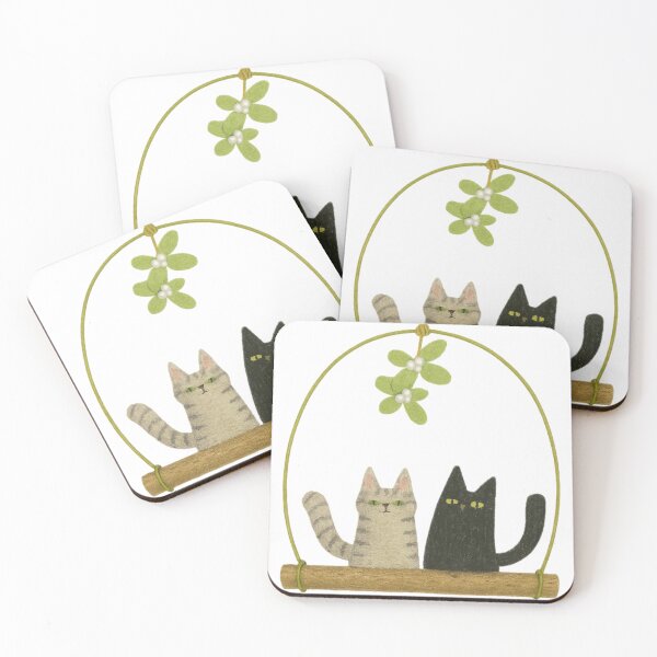 Item preview, Cats Under The Mistletoe Tabby  designed and sold by TheWishingShed.