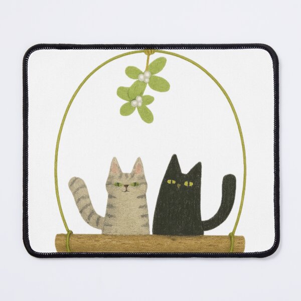 Item preview, Cats Under The Mistletoe Tabby  designed and sold by TheWishingShed.
