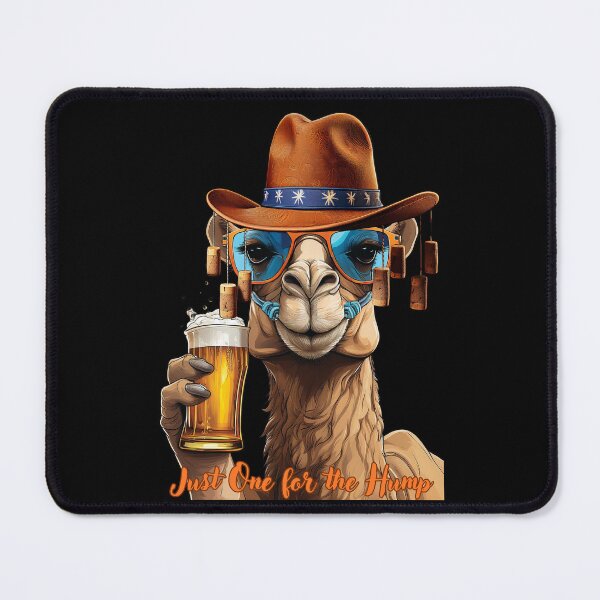 Item preview, Just Another One for the Hump: A simple design of a camel enjoying a cool beer. designed and sold by Grang Art Artistic Designs.