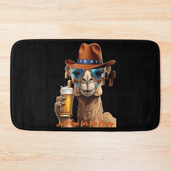 Item preview, Just Another One for the Hump: A simple design of a camel enjoying a cool beer. designed and sold by Grang Art Artistic Designs.
