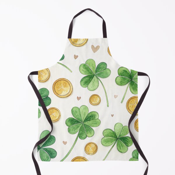 Item preview, Golden four-leaf clovers and coins , lucky symbol. designed and sold by Lucky 777.