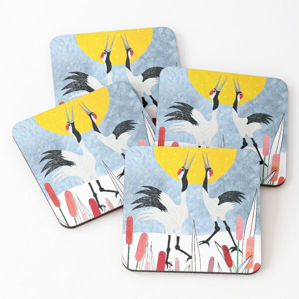 Item preview, Japanese Cranes Dancing designed and sold by theJollyArtist.
