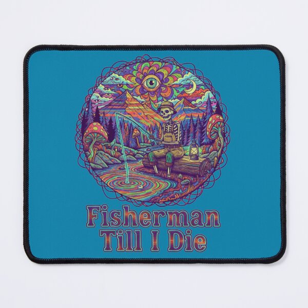 Item preview, Psychedelic Skeleton Fishing  designed and sold by Too Kool Designing .