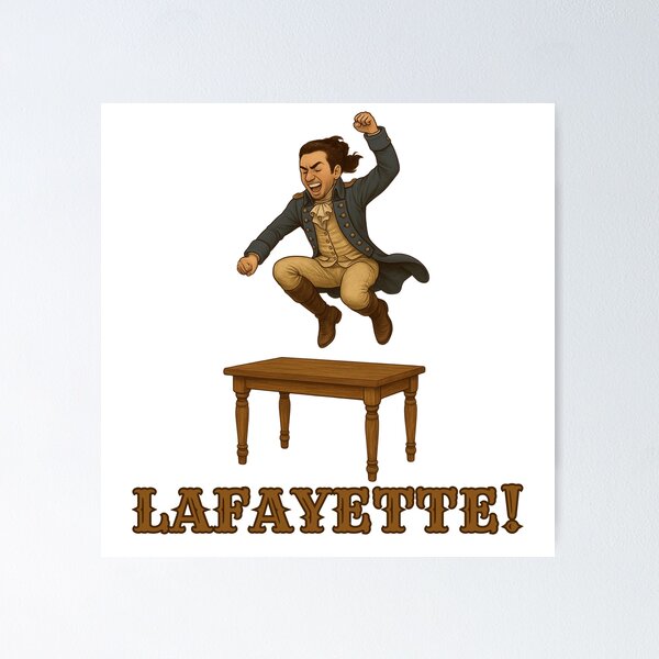 Item preview, Lafayette - Hamilton musical table jump design designed and sold by Rick and Jess.
