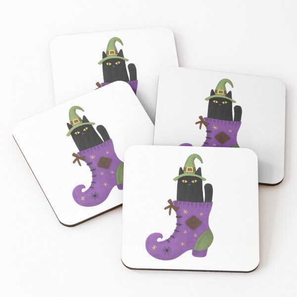 Item preview, Naughty Witchy Cat In Witches Shoes designed and sold by TheWishingShed.
