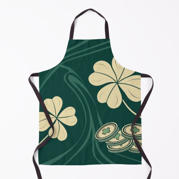 Item preview, Golden four-leaf clovers and coins , lucky symbols. designed and sold by Lucky 777.