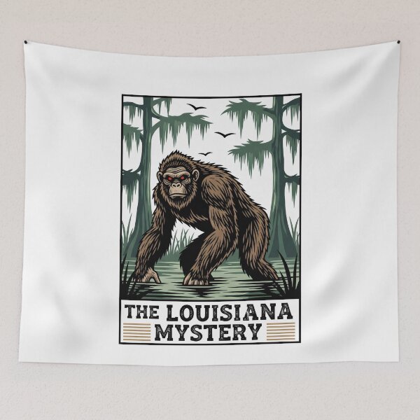 Item preview, The Louisiana Mystery: Red-Eyed Swamp Cryptid Legend designed and sold by k3rstman1.