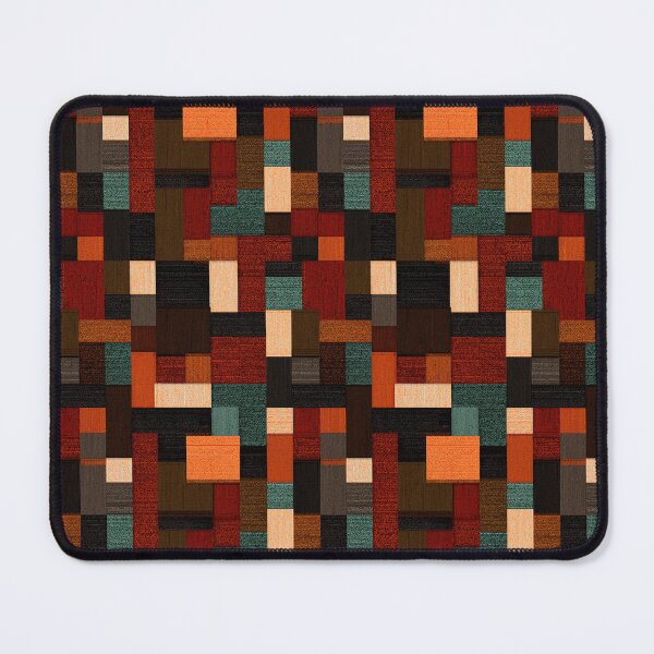 Item preview, A warm geometric patchwork of textured earthy color blocks. designed and sold by Piotrek0001.
