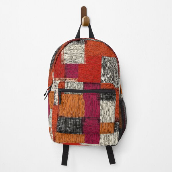 Item preview, Expressive patchwork of colorful textured rectangles in boho style. designed and sold by Piotrek0001.