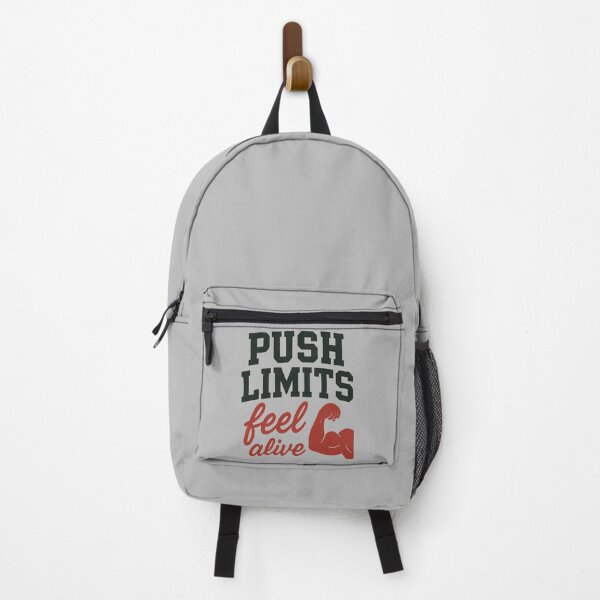 Item preview, Push Limits Feel Alive – Colorful Motivational Gym Design designed and sold by ArthUpscale.