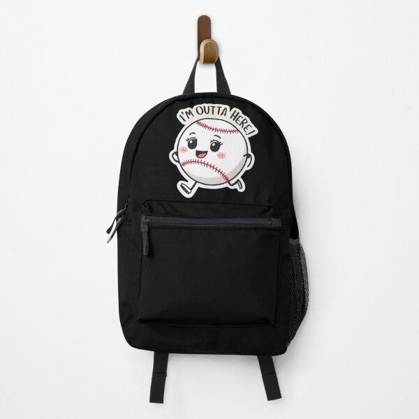 Item preview, Funny Cartoon Baseball | I’m Outta Here! Design designed and sold by Jocamedahub.