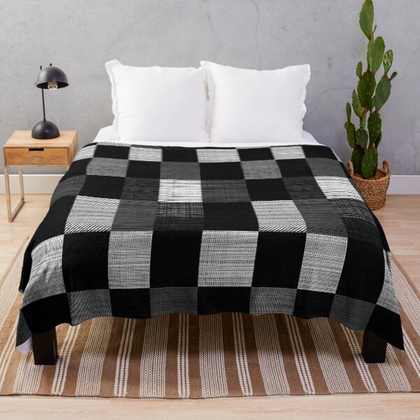 Item preview, Monochrome patchwork of squares with various geometric textures. designed and sold by Piotrek0001.