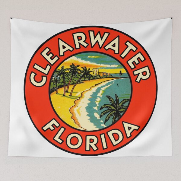 Item preview, Clearwater Florida Vintage Style Decal designed and sold by Decal Mania.