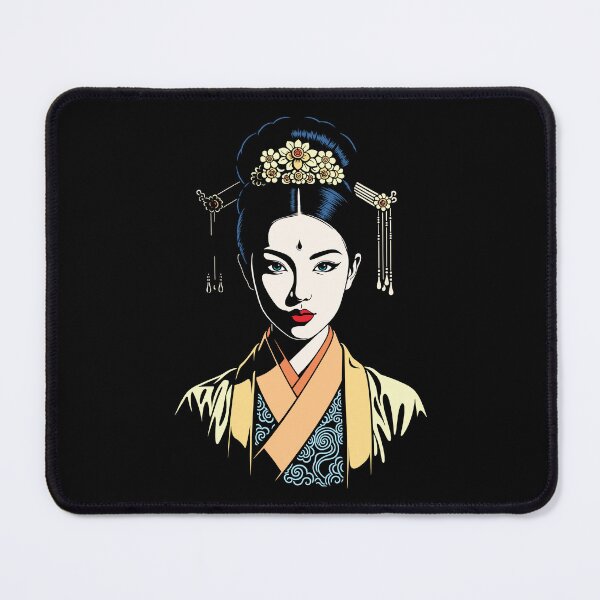 Item preview, Traditional Chinese Woman Vector Design designed and sold by Ovitees.