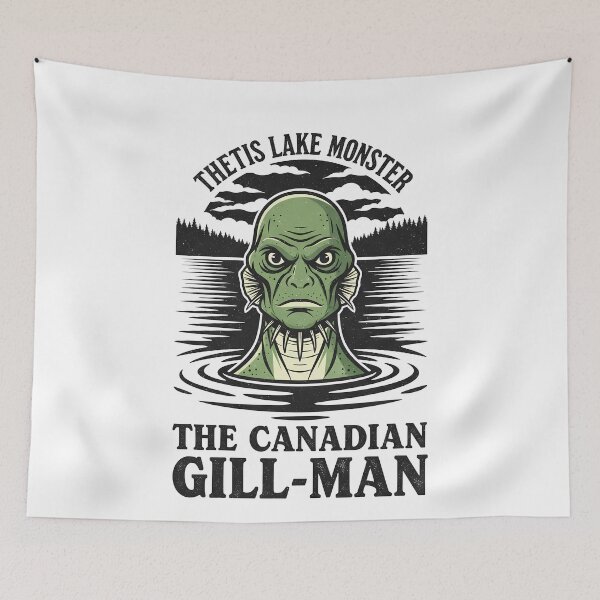 Item preview, Thetis Lake Monster Canadian Gill-Man Vintage Cryptid Lore designed and sold by k3rstman1.