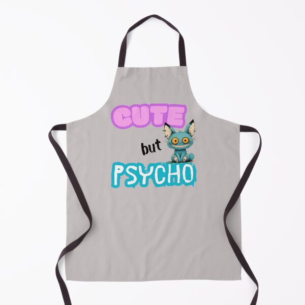 Item preview, Funny Crazy Cat T-Shirt - Cute Psycho designed and sold by QuirkyDrops.