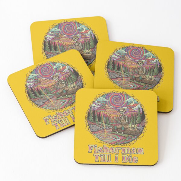 Item preview, Psychedelic Skeleton Fishing  designed and sold by Too Kool Designing .