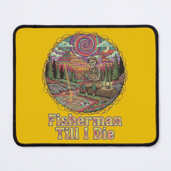 Item preview, Psychedelic Skeleton Fishing  designed and sold by Too Kool Designing .