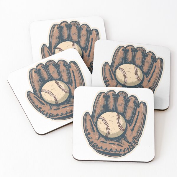 Item preview, Retro Baseball Glove and Ball | Vintage Sport Design designed and sold by Jocamedahub.