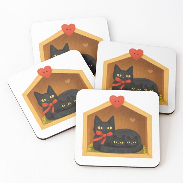 Item preview,  Black Cat Mummy With Kittens designed and sold by TheWishingShed.