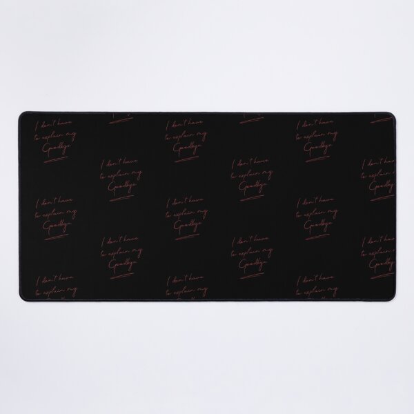 Item preview, I Don’t Have to Explain My Goodbye – Red Handwriting Quote Design designed and sold by Yuli Club.