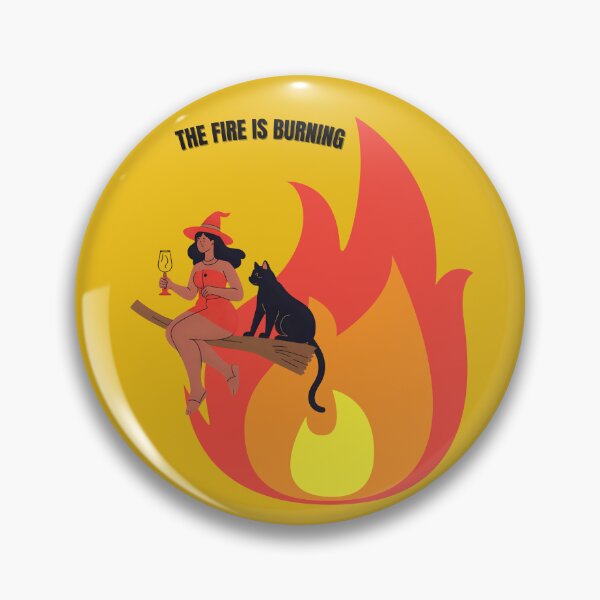 Item preview, The fire is burning and the cauldron is bubbling! I'm a witch. designed and sold by Knock on my door.