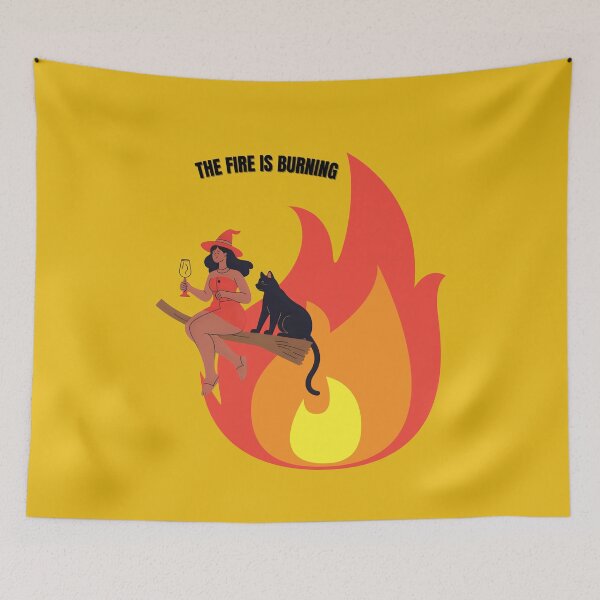 Item preview, The fire is burning and the cauldron is bubbling! I'm a witch. designed and sold by Knock on my door.