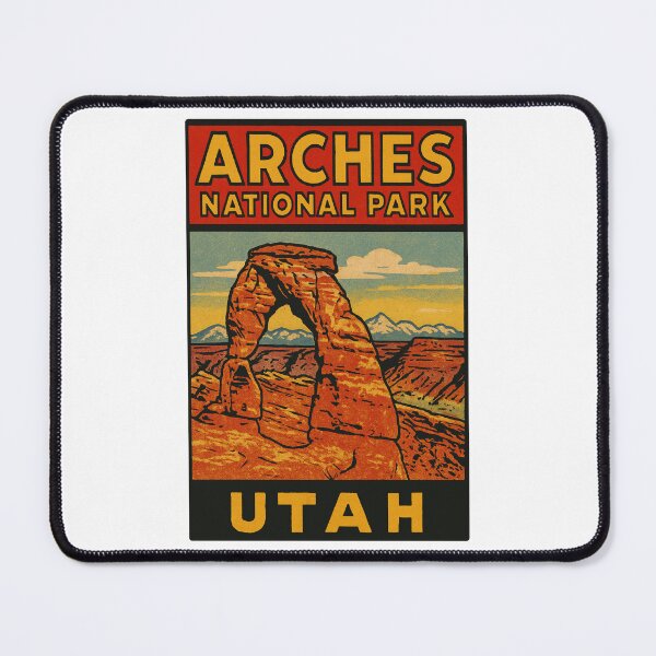 Item preview, National Park Utah Vintage Style Decal designed and sold by Decal Mania.