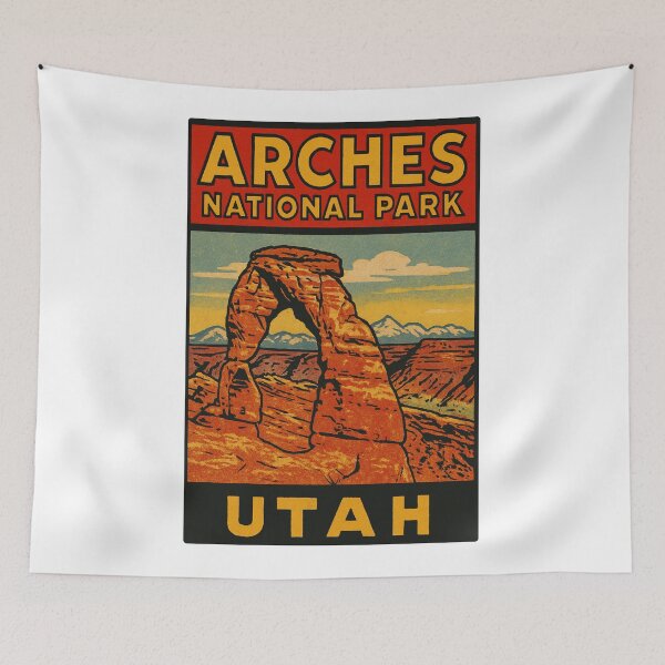 Item preview, National Park Utah Vintage Style Decal designed and sold by Decal Mania.