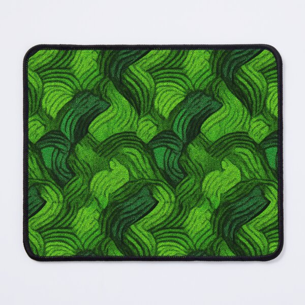 Item preview, Abstract organic wavy pattern in shades of lush green. designed and sold by Piotrek0001.