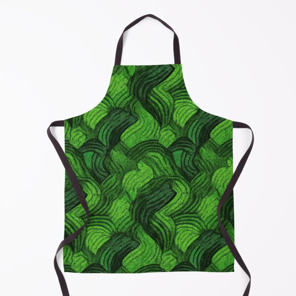 Item preview, Abstract organic wavy pattern in shades of lush green. designed and sold by Piotrek0001.