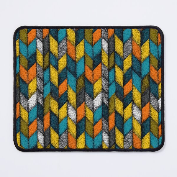 Item preview, Colorful geometric herringbone pattern in a vintage boho style. designed and sold by Piotrek0001.