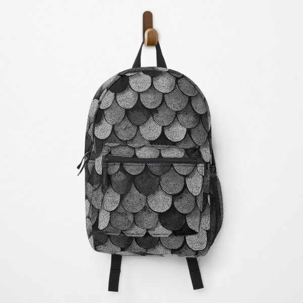 Item preview, Monochrome fish scale pattern with a fine mosaic texture. designed and sold by Piotrek0001.