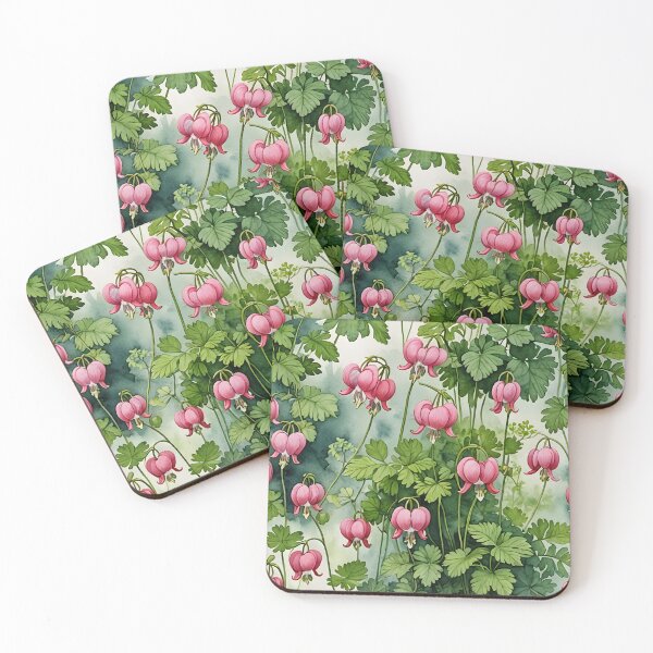 Item preview, dicentra peregrina flowers gouache style designed and sold by Ponted.
