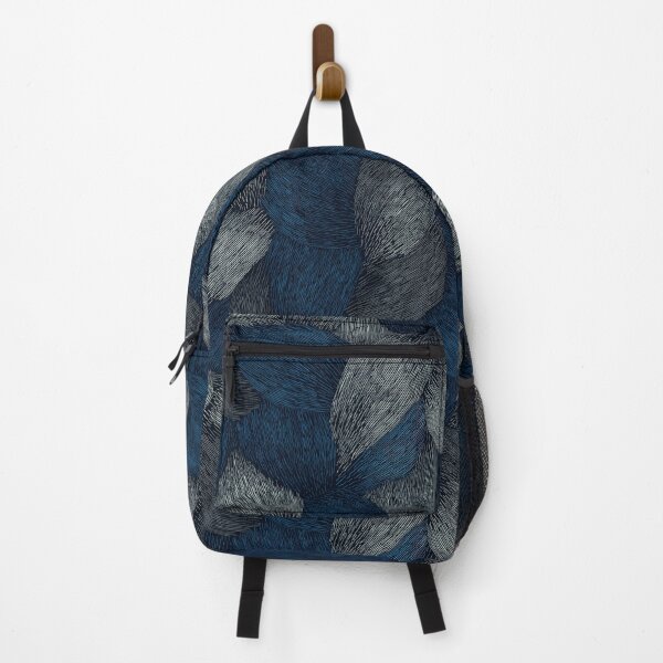 Item preview, Abstract floral petal pattern in deep shades of blue. designed and sold by Piotrek0001.