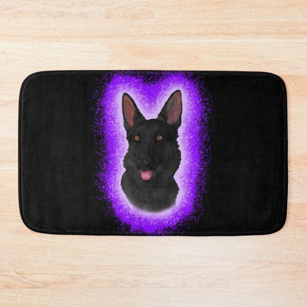 Item preview, Black German Shepard Purple Paint S plash designed and sold by DawnCatcher20.