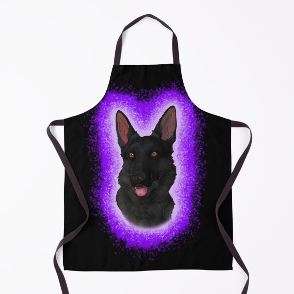 Item preview, Black German Shepard Purple Paint S plash designed and sold by DawnCatcher20.