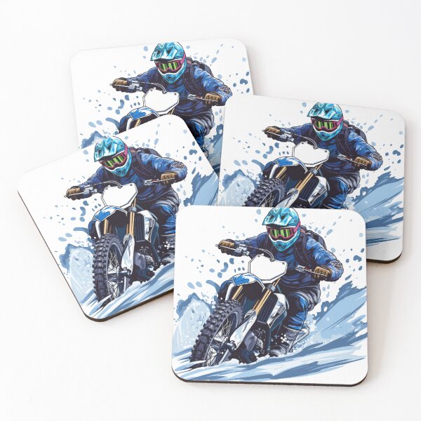 Item preview, Blue Dirtbike Rider designed and sold by OfficeEquipment.