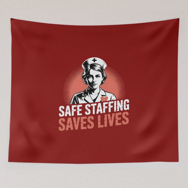 Item preview, Safe Staffing Saves Lives nurse gift idea  designed and sold by Pawel Oska.