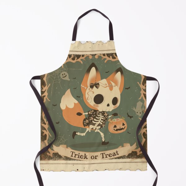 Item preview, Cute Young Fox Skeleton Halloween Trick or Treat Graphic | Spooky Home Decor & Apparel designed and sold by Compass and a Camera.