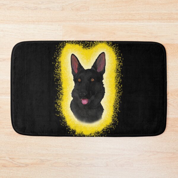 Item preview, Black German Shepard yellow Paint Splash designed and sold by DawnCatcher20.