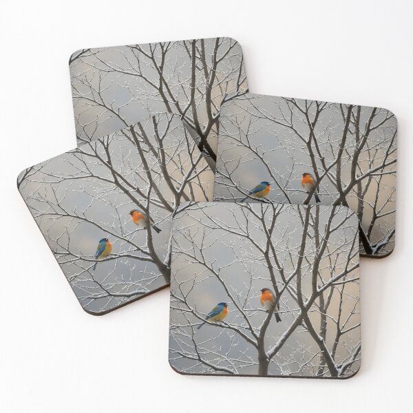 Item preview, Winter tree branches with birds couple designed and sold by Ponted.
